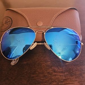 Blue Aviators Ray Ban